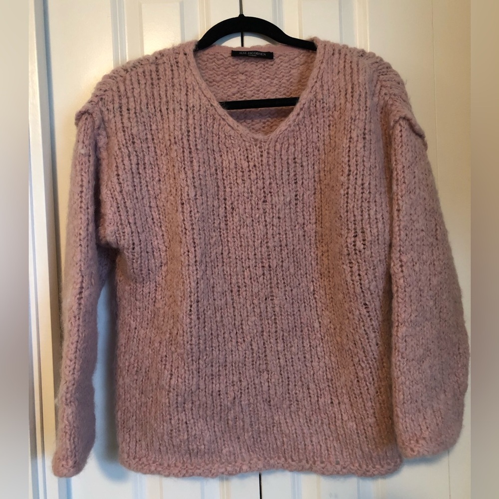 Fuzzy Wool Pullover Sweater
